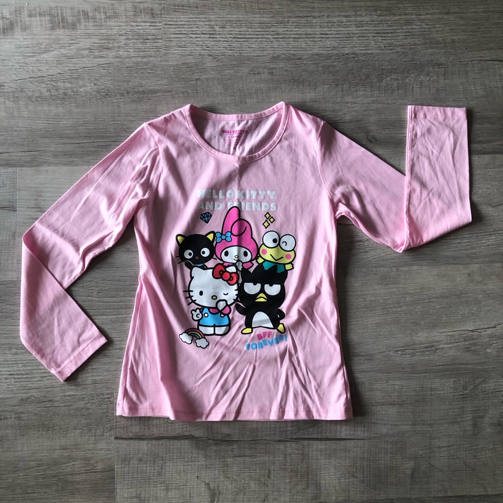 Hello Kitty and Friends Long Sleeve Shirt. Girls 12
